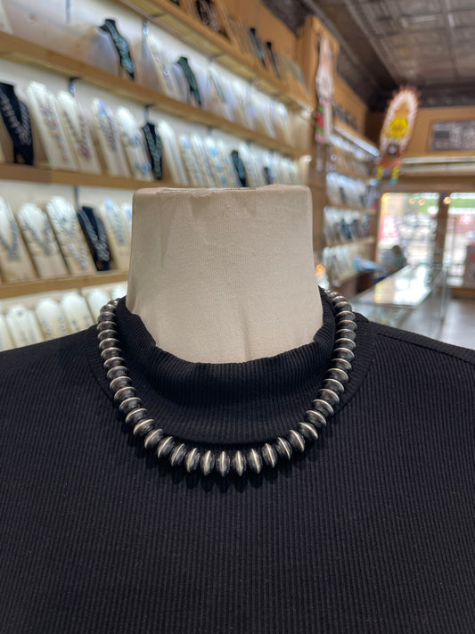 18” 11mm Stamped by Marcella James, Navajo