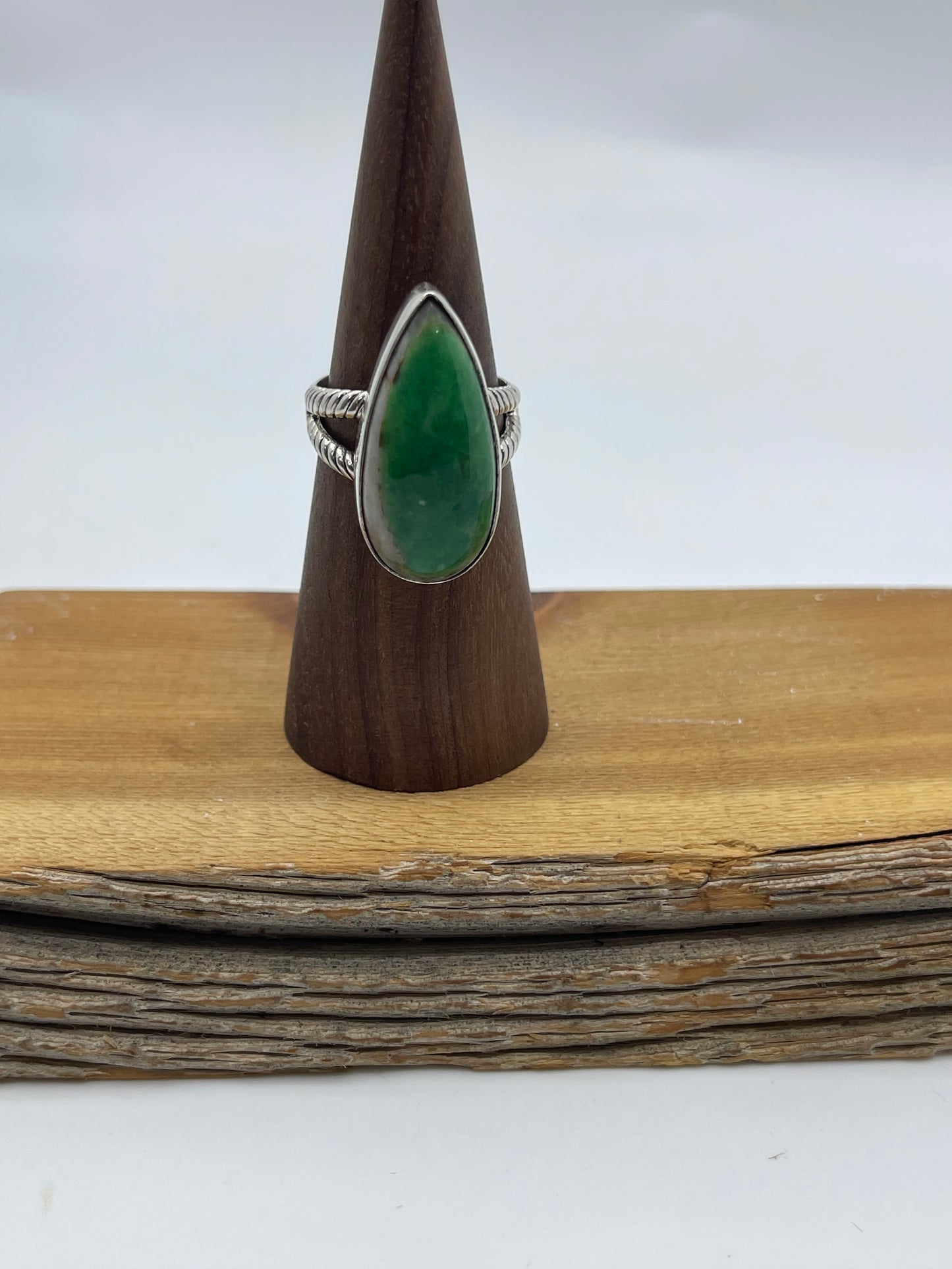 8.5 Royston Turquoise Teardrop Ring