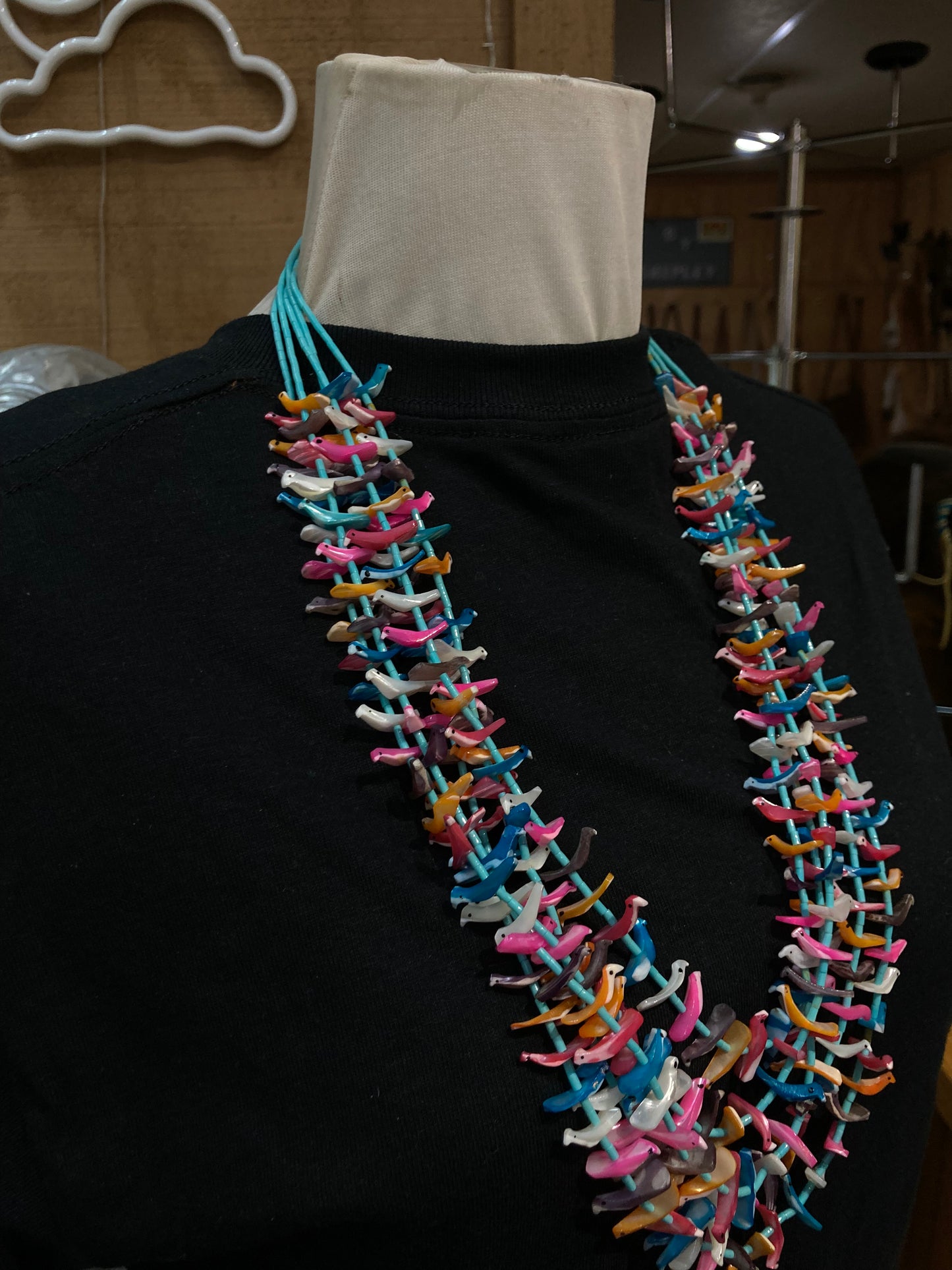 26" 5 Strand Colorful Fetish Necklace