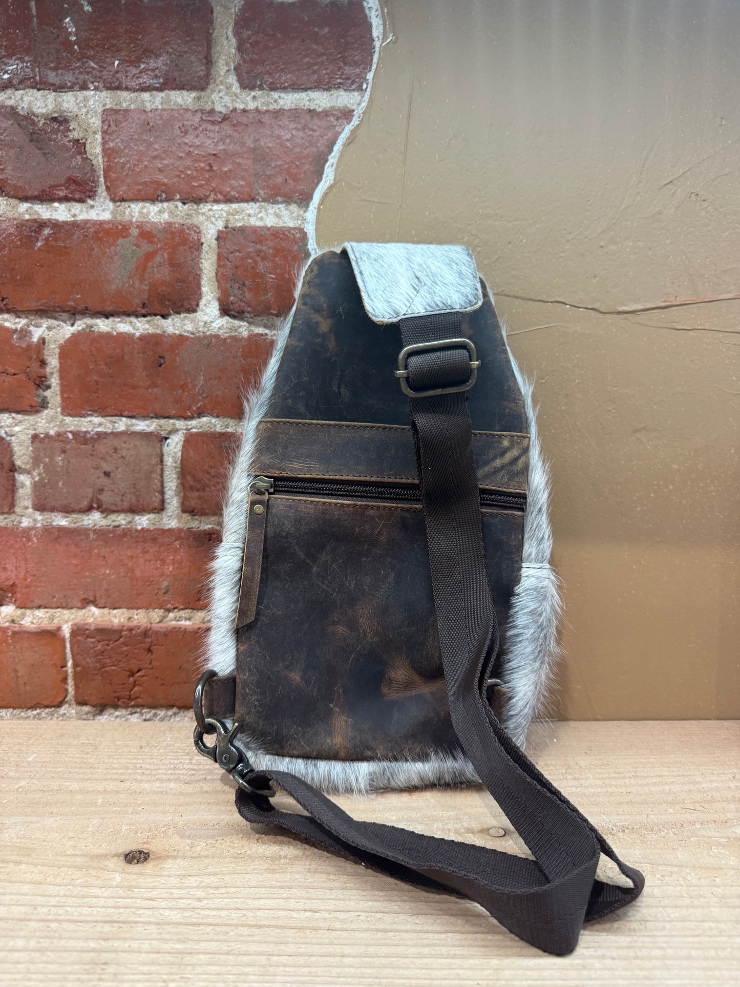 Cowhide Crossbody Hair On Hide Bag