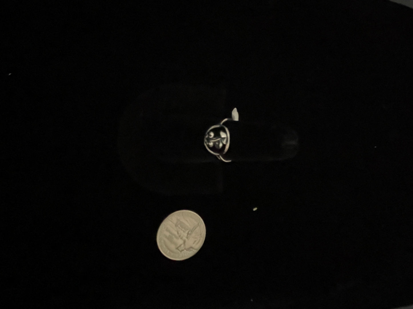 10.0 Sterling Silver Mushroom Ring
