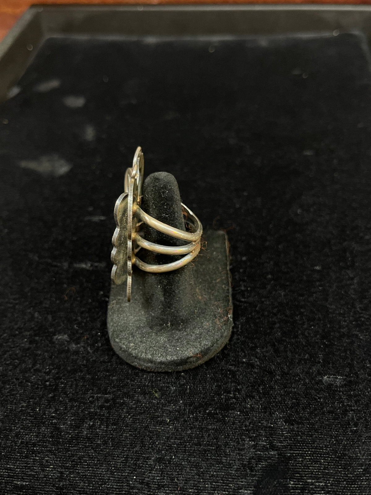 7.0 or 8.0 Butterfly or Dragonfly Ring by Tim Yazzie, Navajo