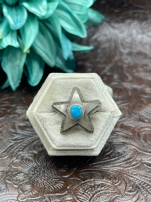 6.0 Turquoise Star Ring