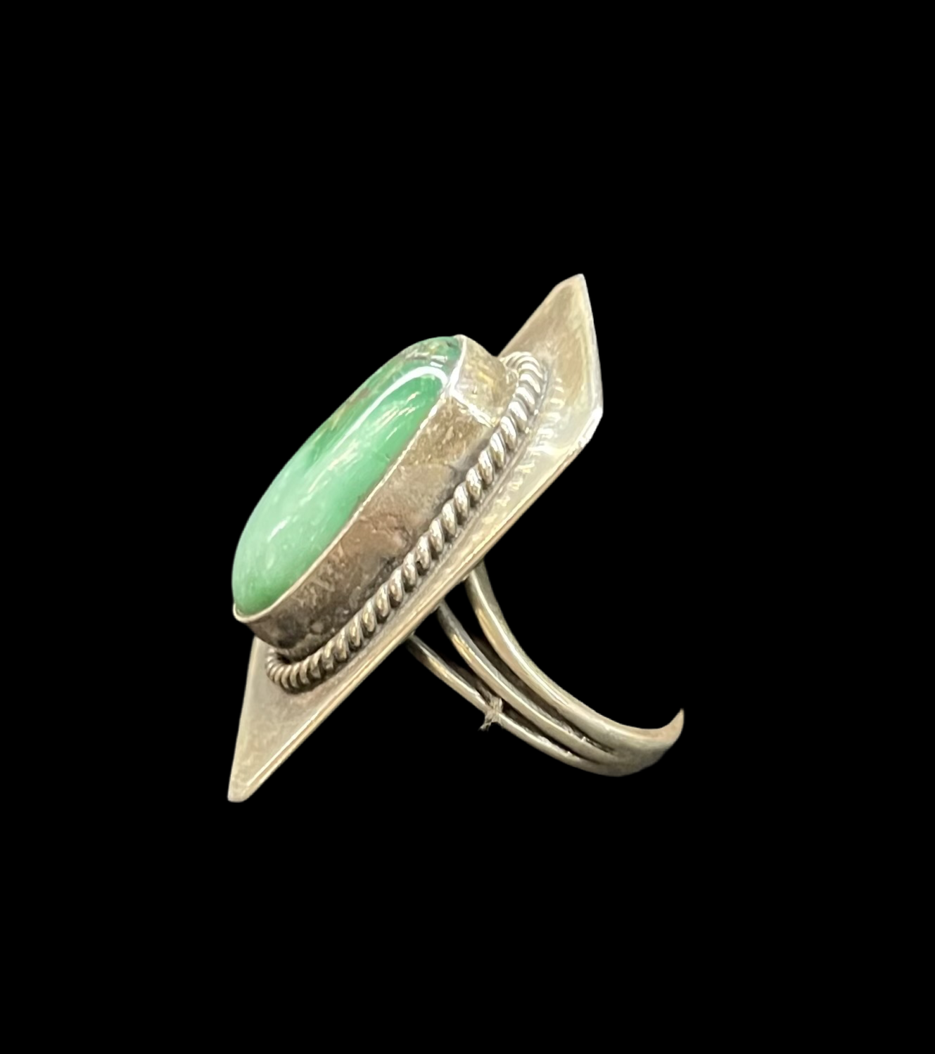 8.0 Royston Turquoise Ring by Gilbert Platero, Navajo