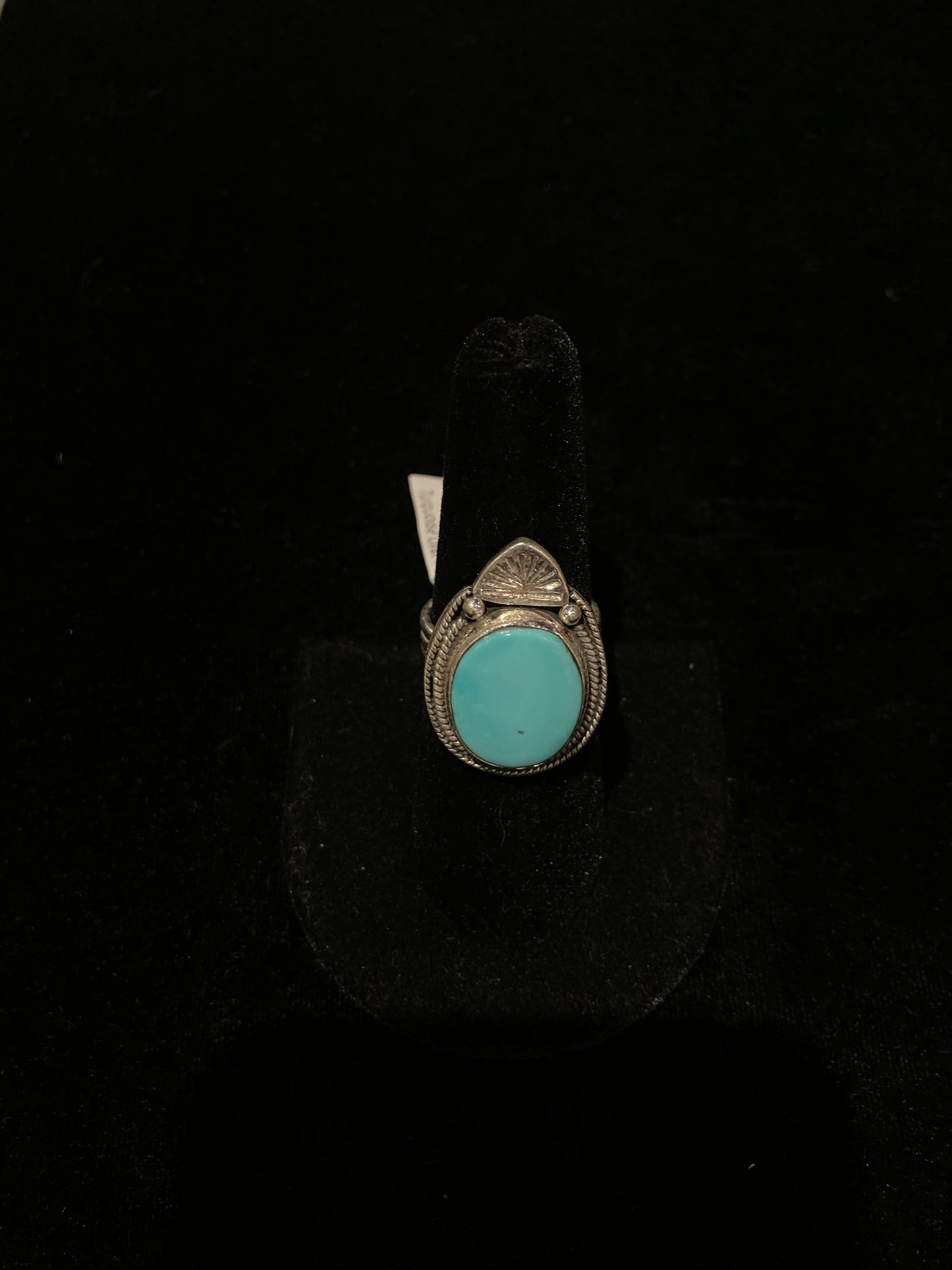 7.0 Kingman Turquoise Oval Ring