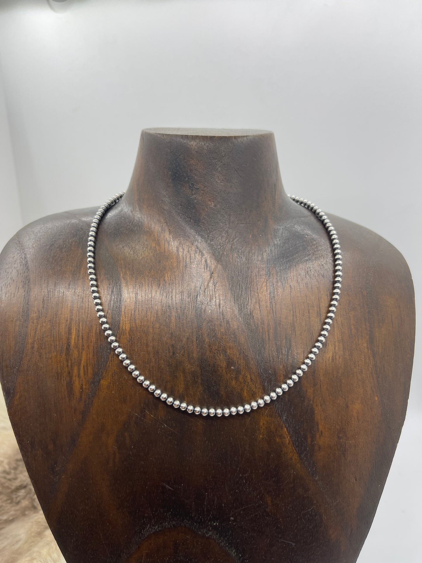 15" 3mm Navajo Style Pearls