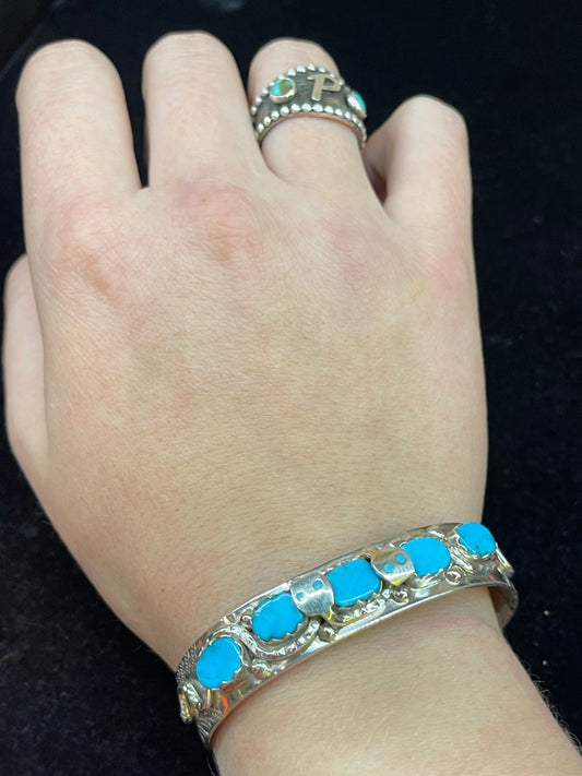Snake Sleeping Beauty Turquoise Bracelet