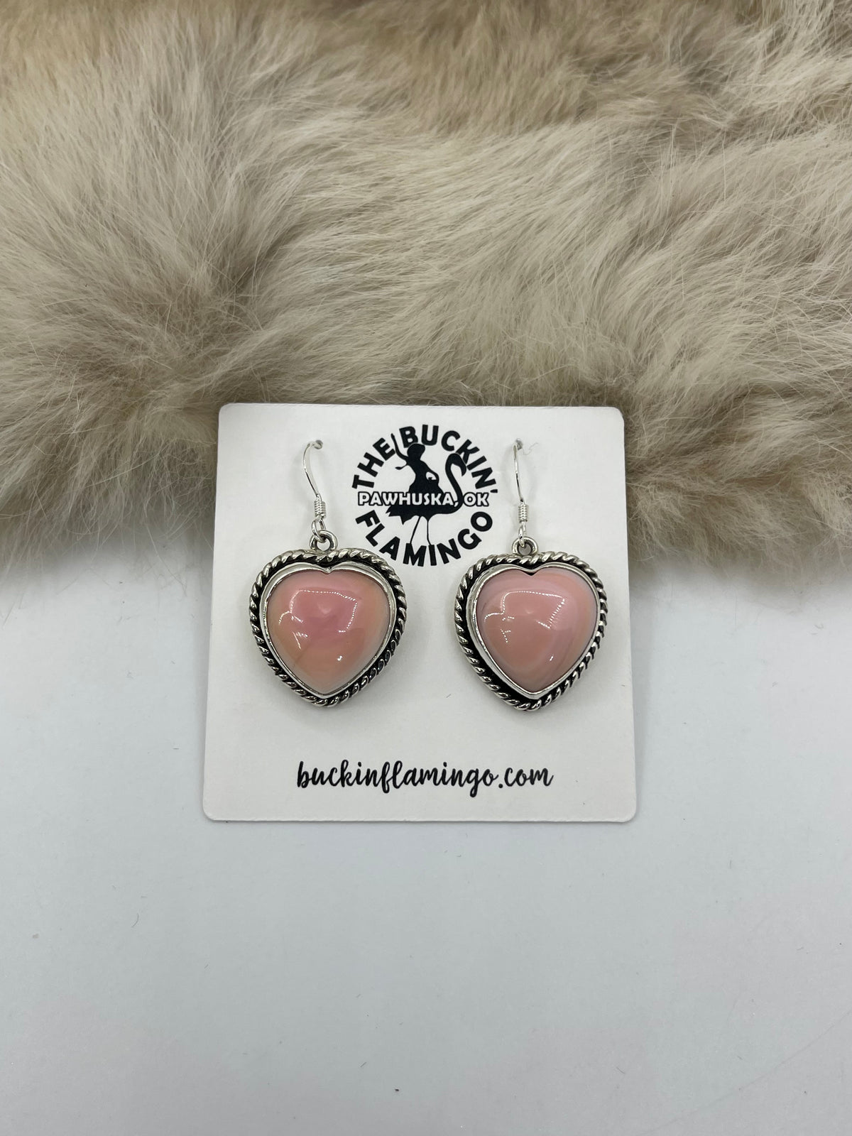 Pink Conch Shell Heart by Joeslias Draper, Navajo
