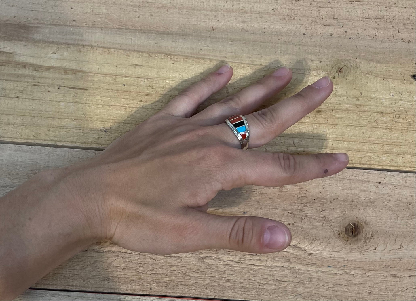 8.5 Zuni Inlay Ring by MP
