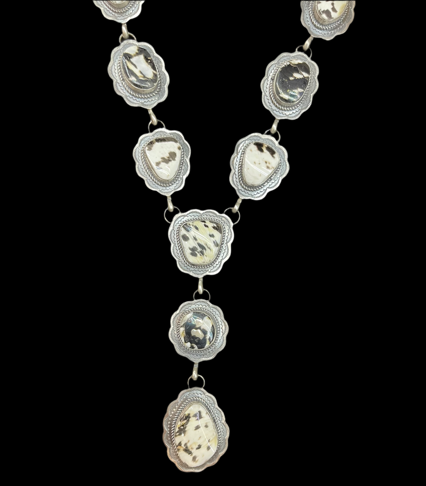 30" Magpie Shell Lariat with Earrings