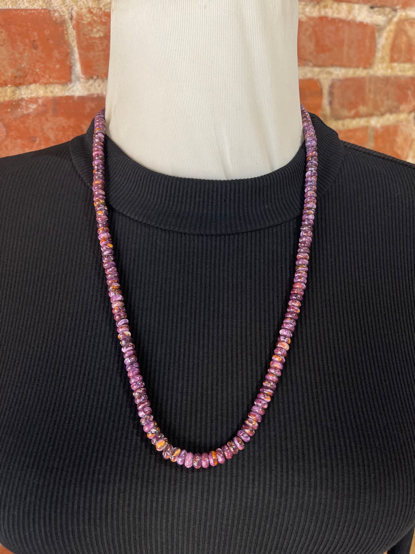 Purple Spiny Oyster Necklace