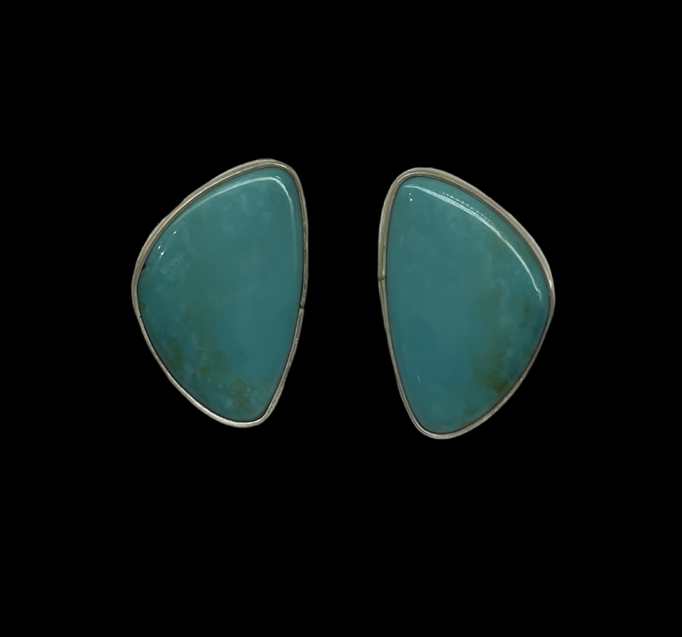 Red Skin Turquoise Earrings by Clifton Davis, Navajo