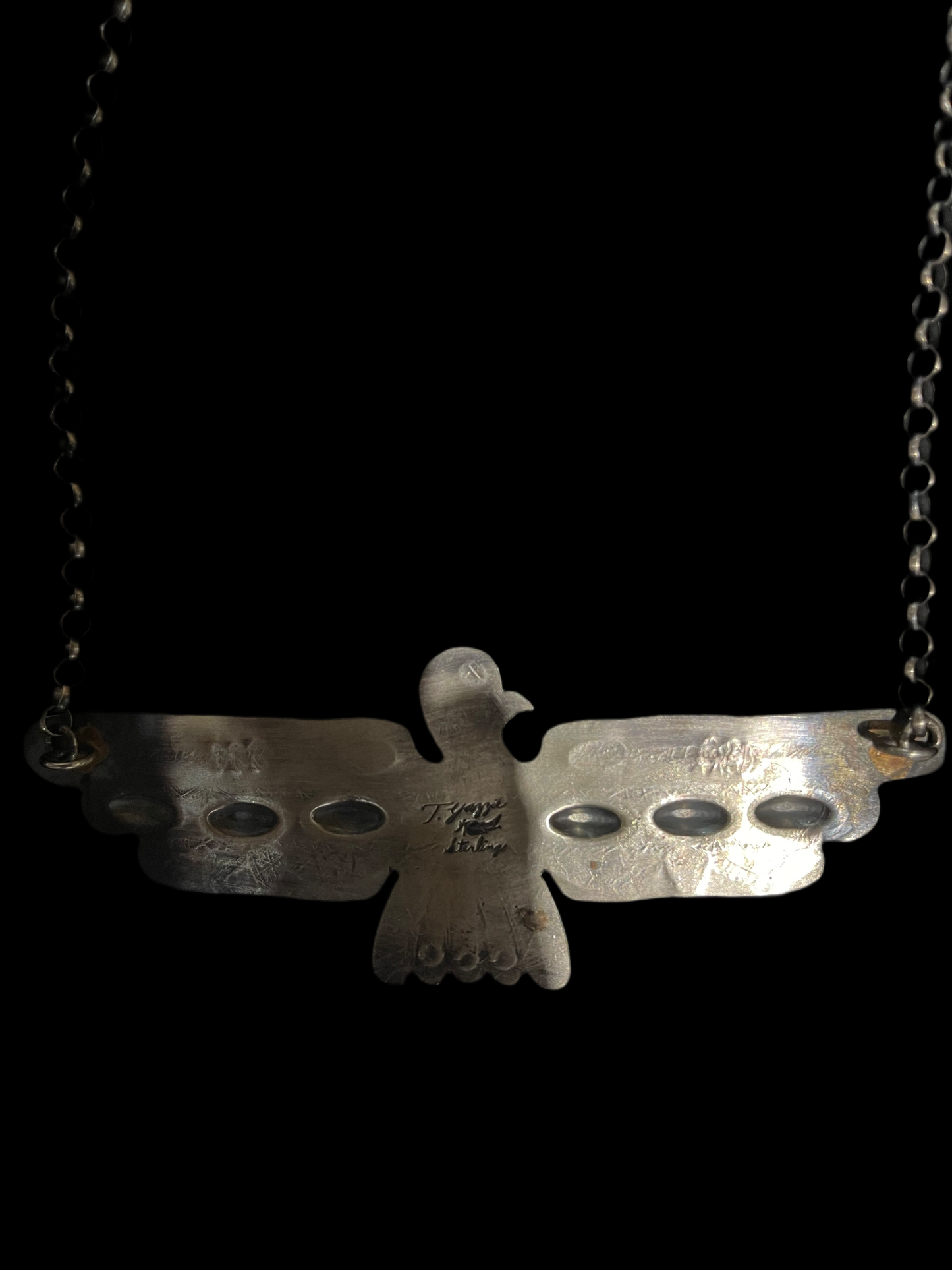 Thunderbird Necklace by Tim Yazzie, Navajo