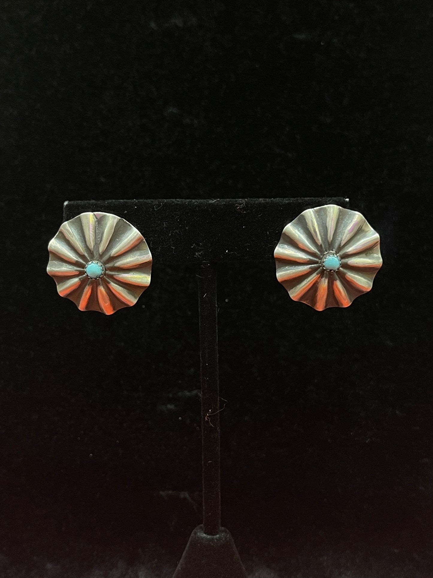 Circle Stone Earrings