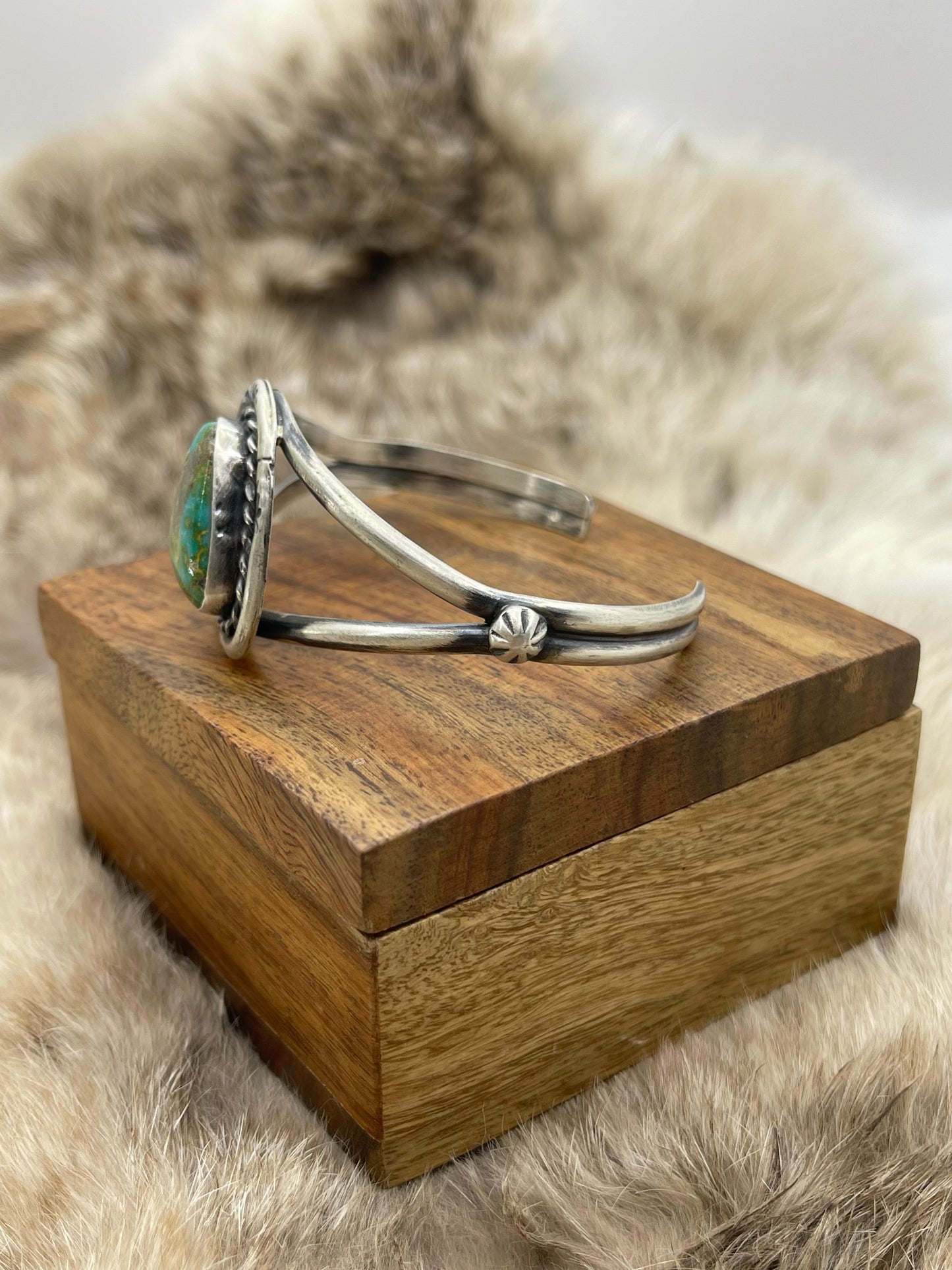 Sonoran Gold Cuff by Augustine Largo, Navajo