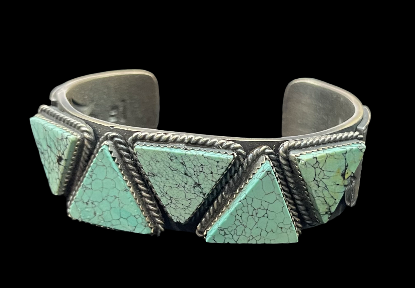 Turquoise Thunderbird Cuff by Kevin Billah, Navajo