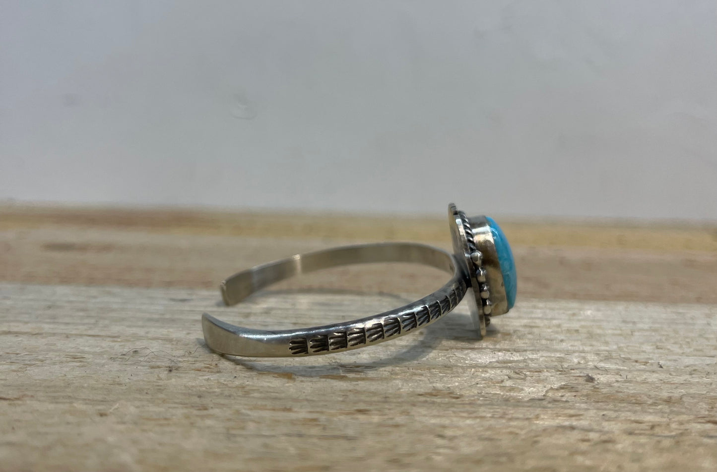 Sonoran Blue Turquoise Cuff by John Nelson, Navajo