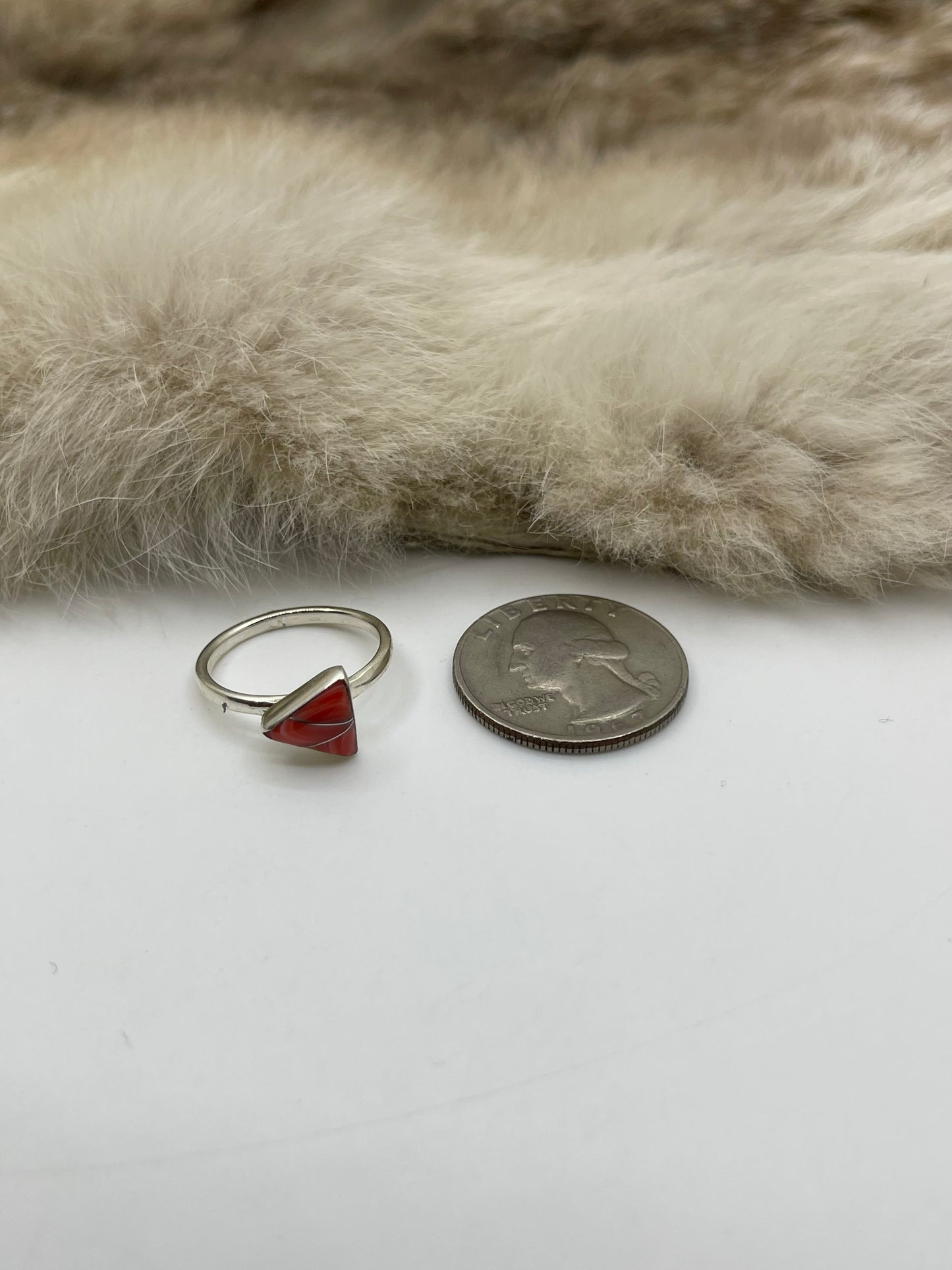 7.0 Inlaid Spiny Oyster Ring