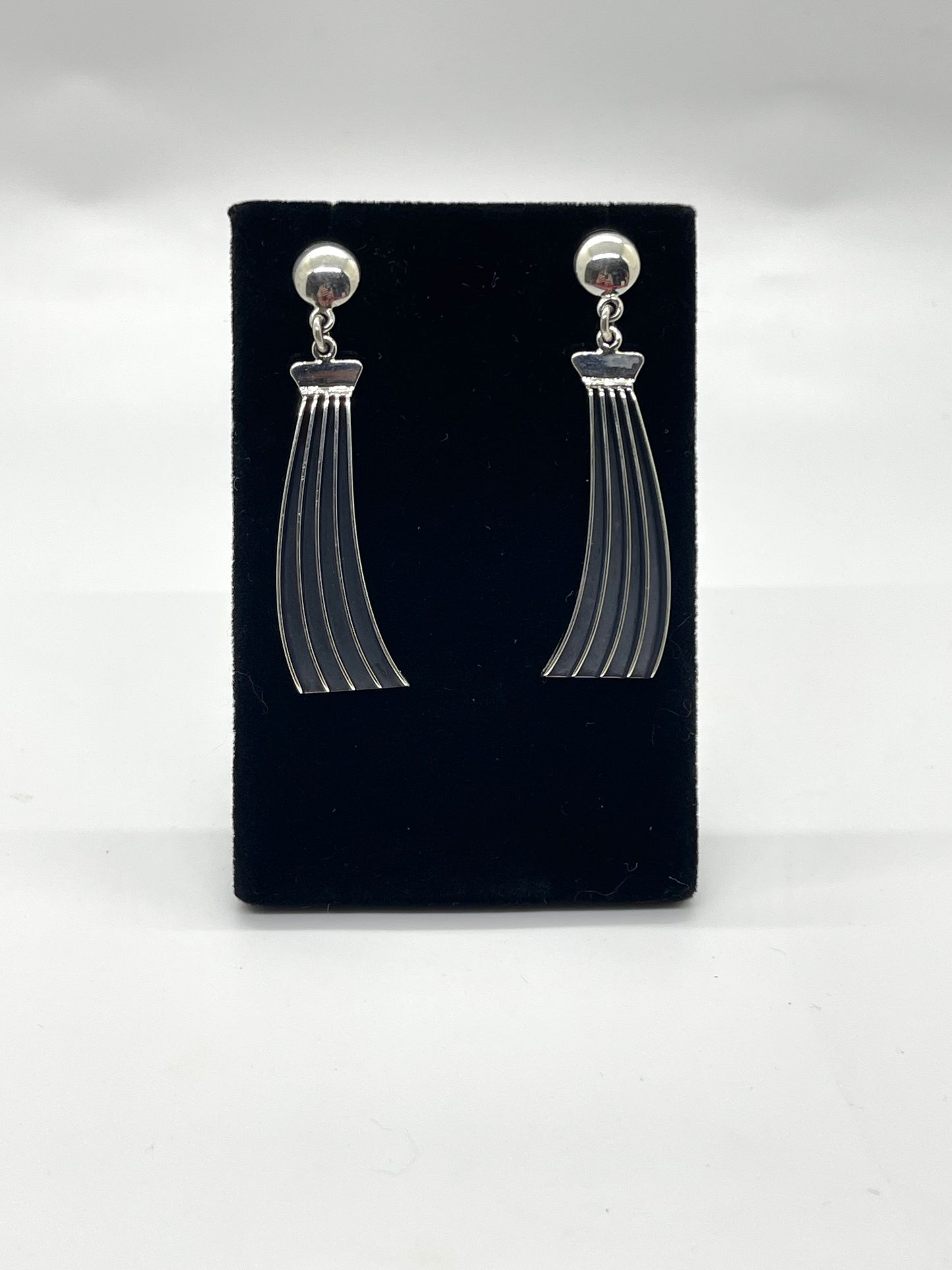 Post and Dangle Earrings by James Bahe, Navajo