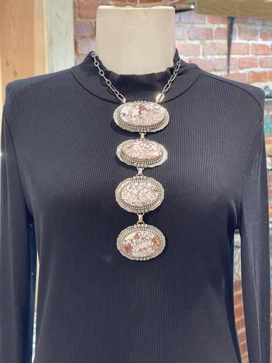 15" + 9" Long Drop Wildhorse Lariat Necklace