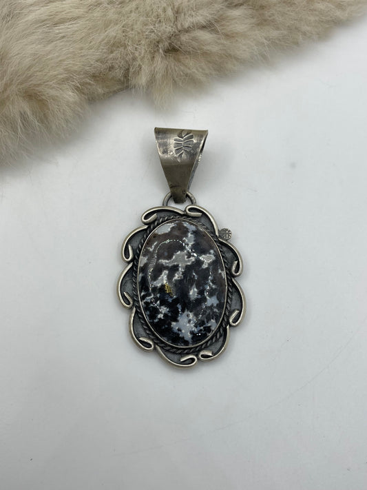 10.2mm Bail Jasper Pendant by Gilbert Nez, Navajo