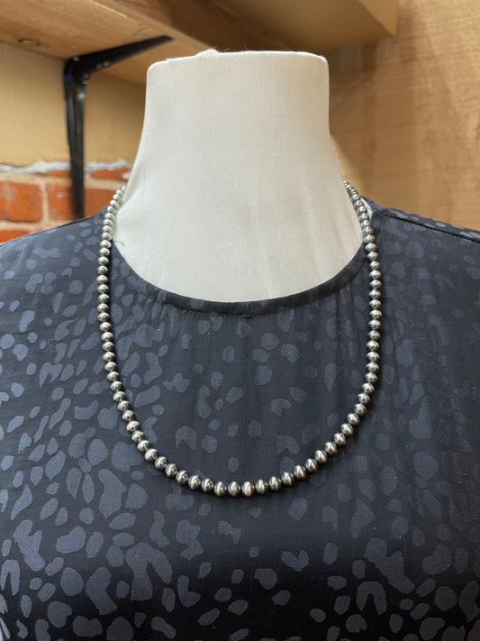 24” 6mm Navajo Pearls