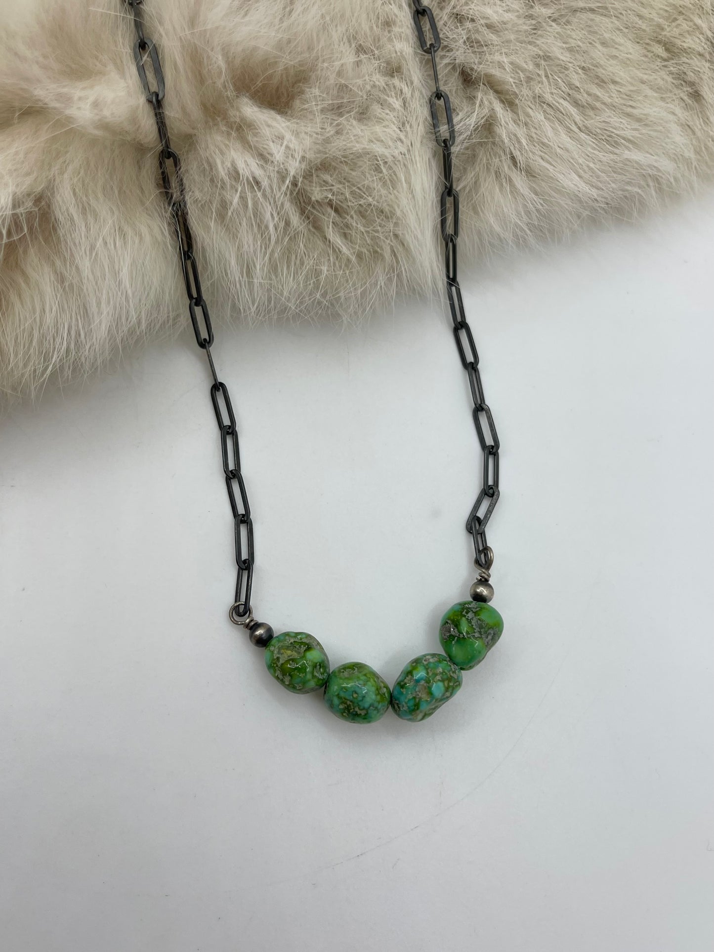 18" Sonoran Gold Turquoise Nugget Necklace