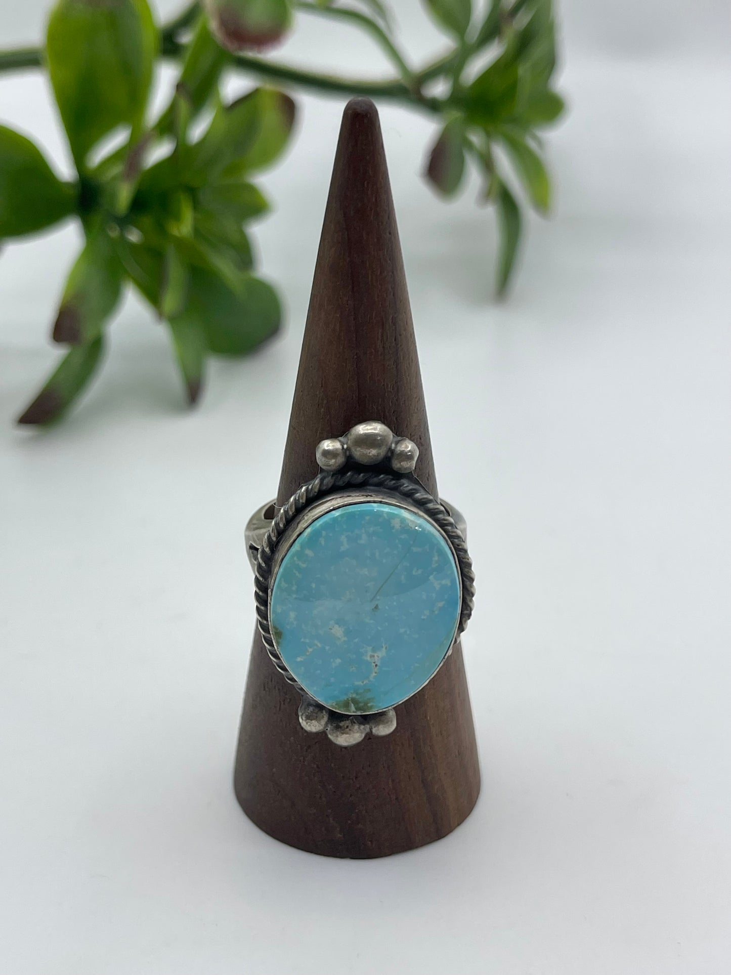 10.0 Sonoran Turquoise Ring By Boyd Ashley, Navajo