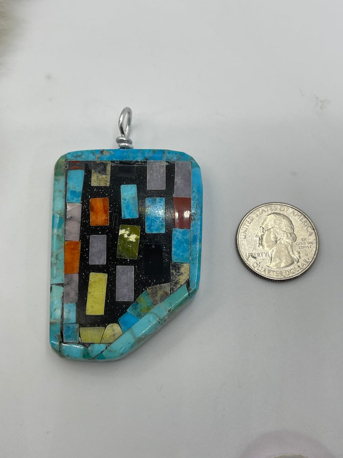 Multi Stone Pendant by Charles Bird, Santo Domingo