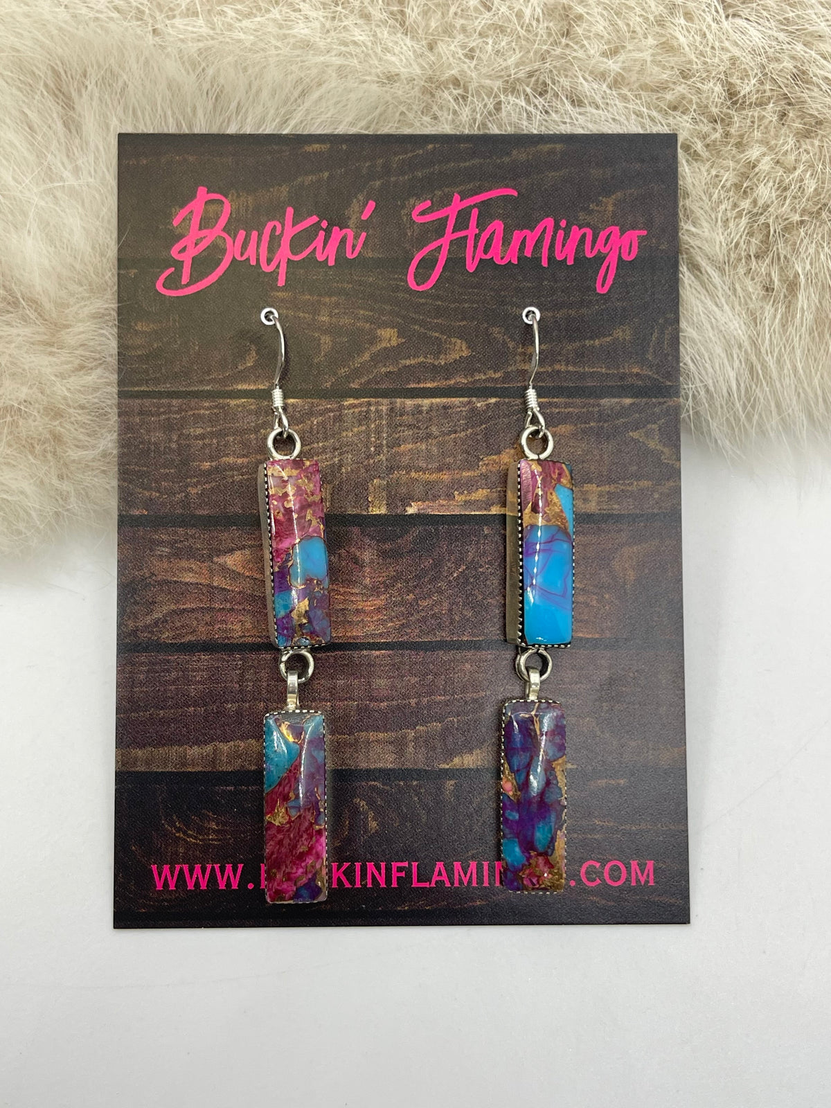 Dangle Earrings by Irvin Tsosie, Navajo