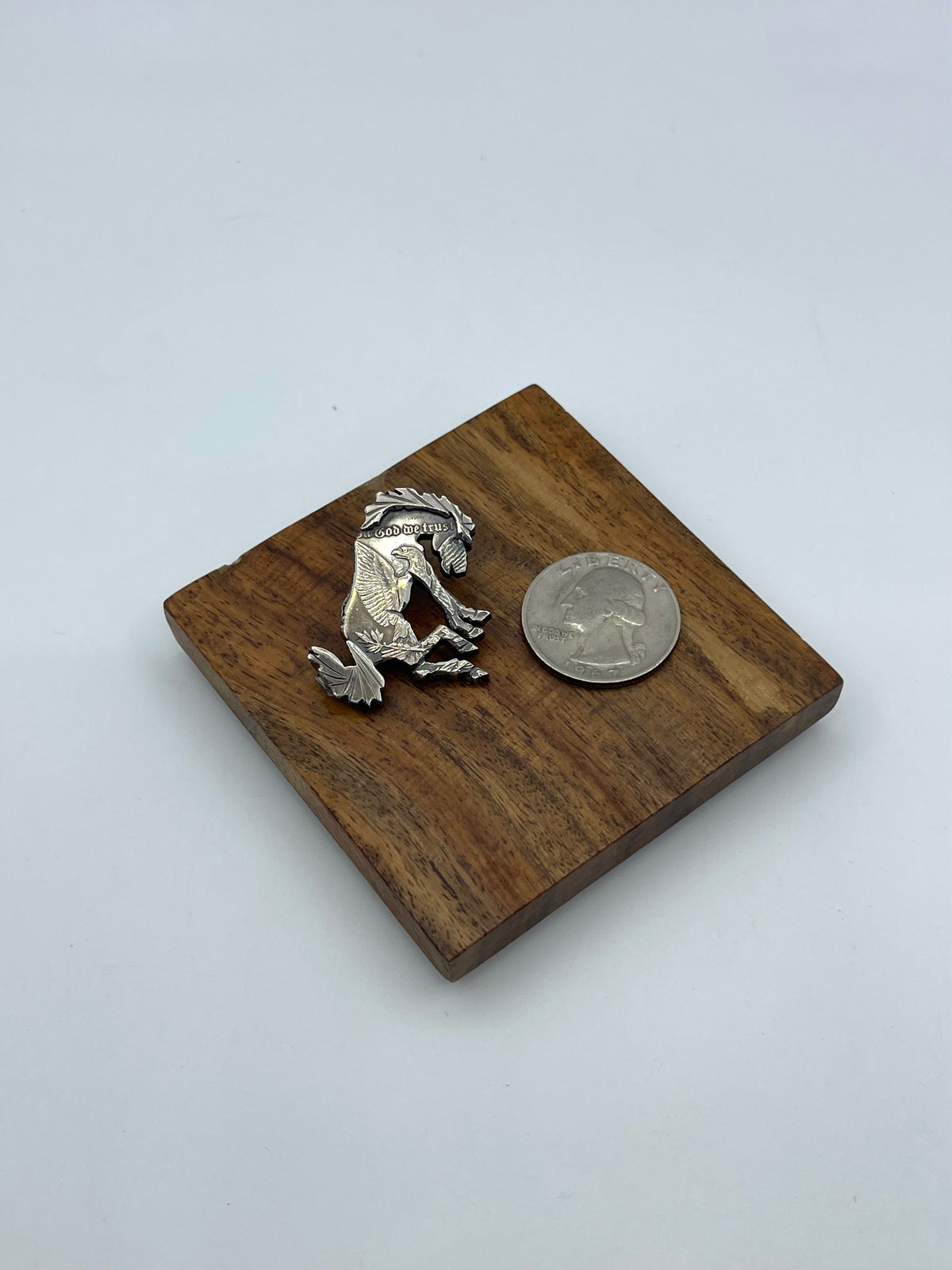 In God We Trust Bronc Pendant by Bad Bronc