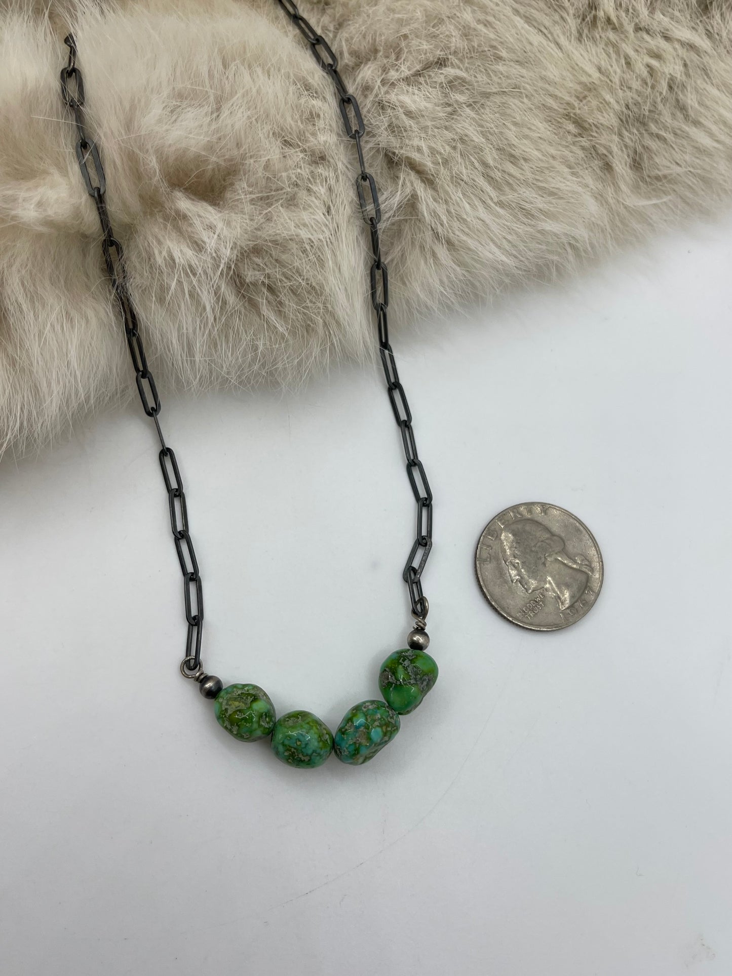 18" Sonoran Gold Turquoise Nugget Necklace