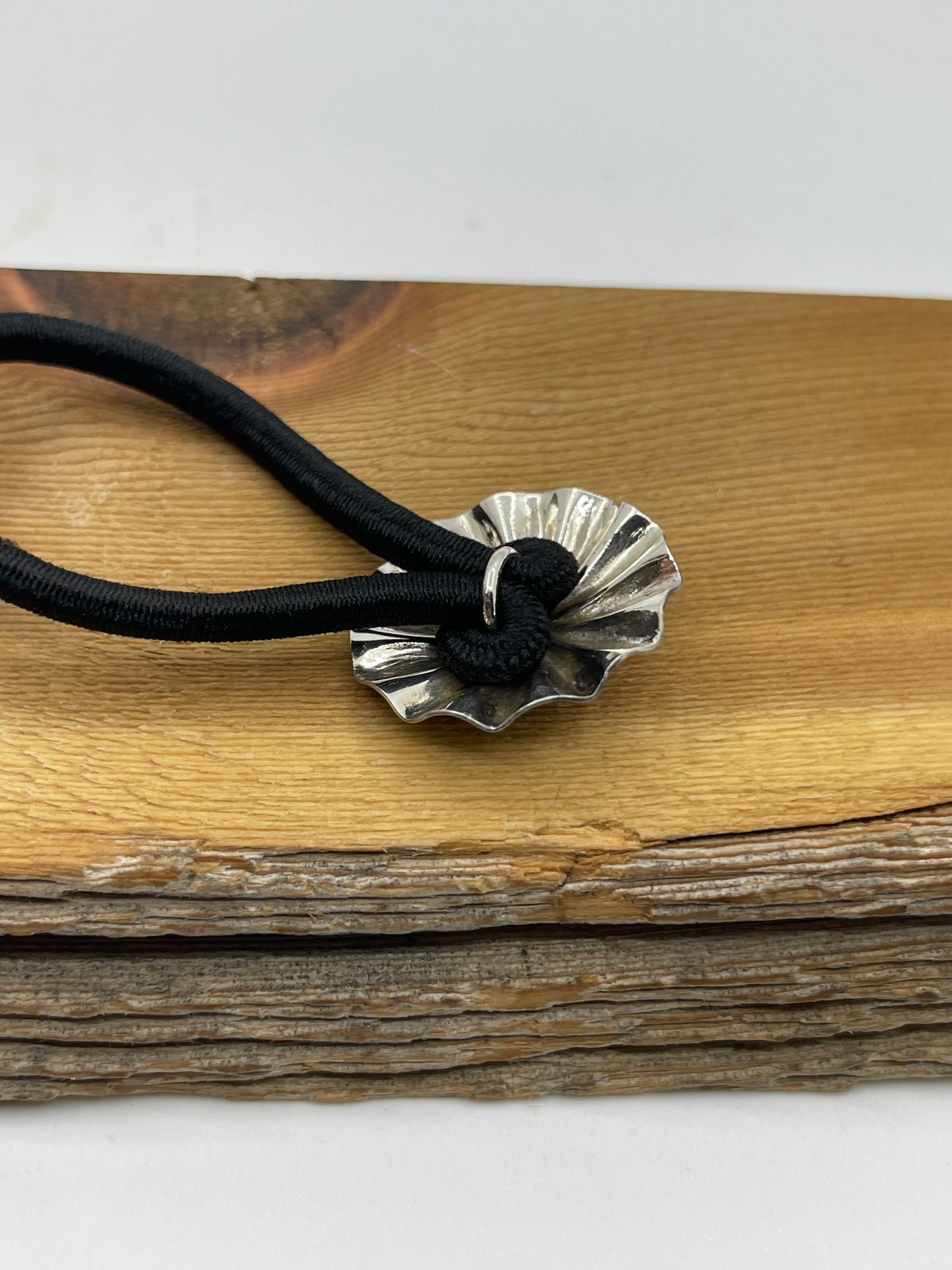 Concho Ponytail Holder by Arlene Soce, Navajo