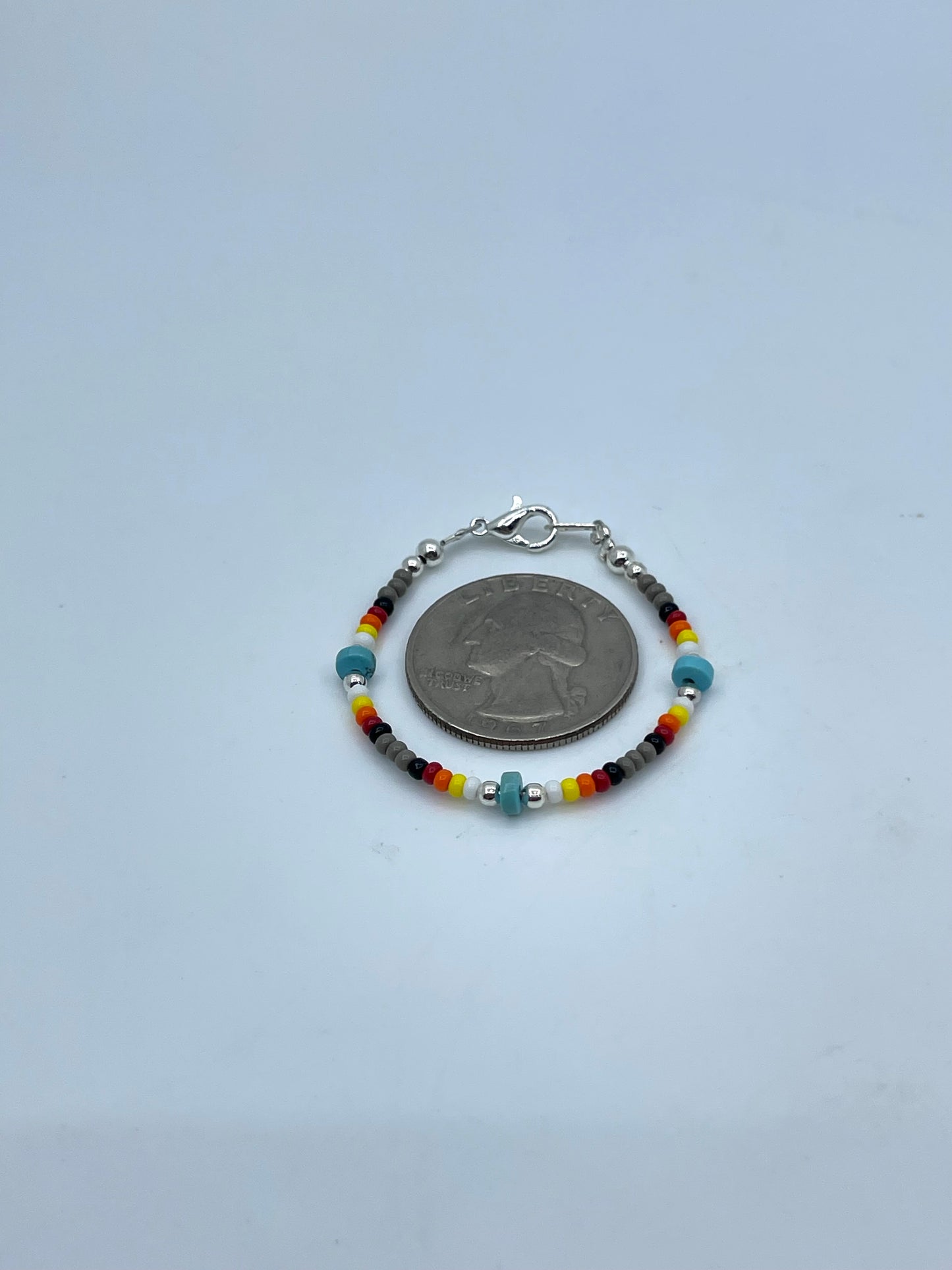 Seed Bead Baby Bracelet by Franklin Kee, Navajo