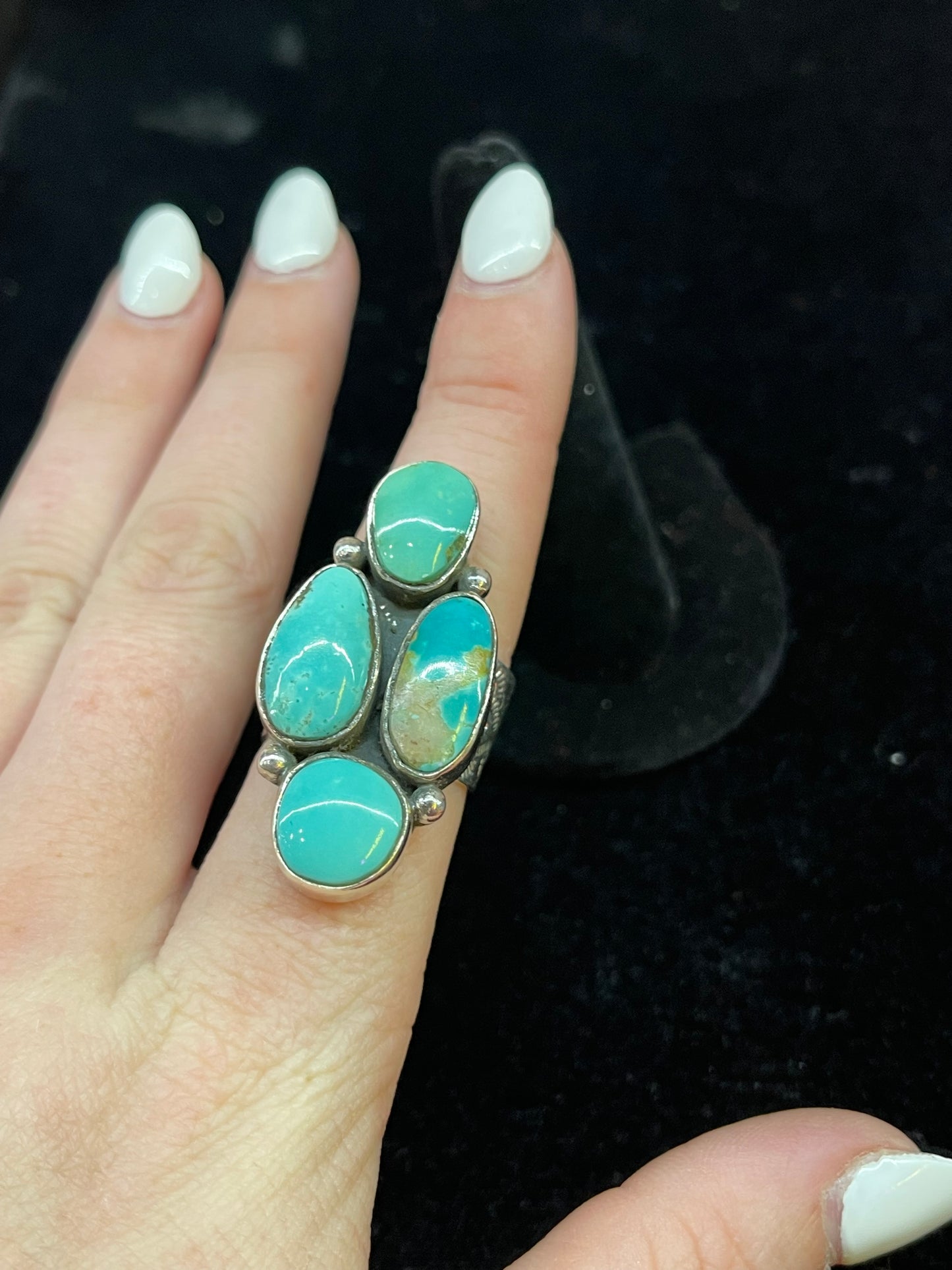 Kingman Turquoise Adjustable Ring