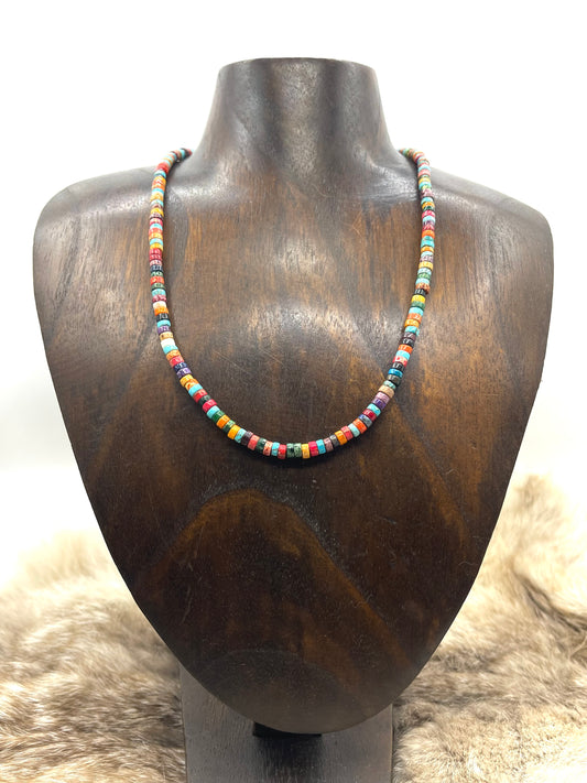 17" 4.5mm Multi-Color Magnesite Necklace