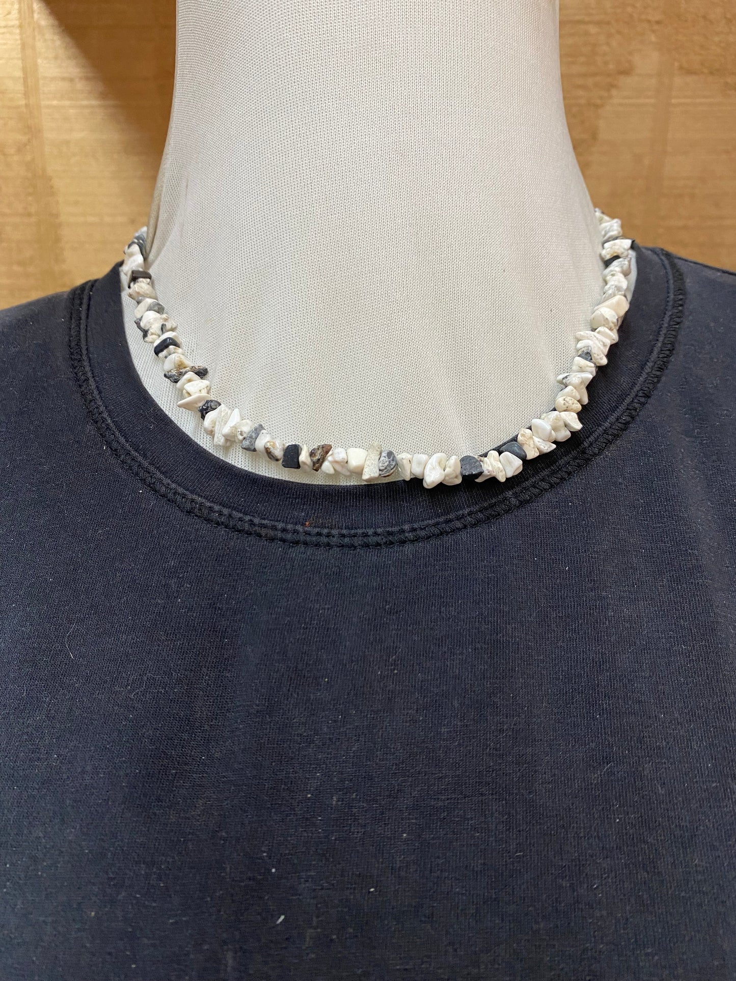 18" Natural White Buffalo Necklace