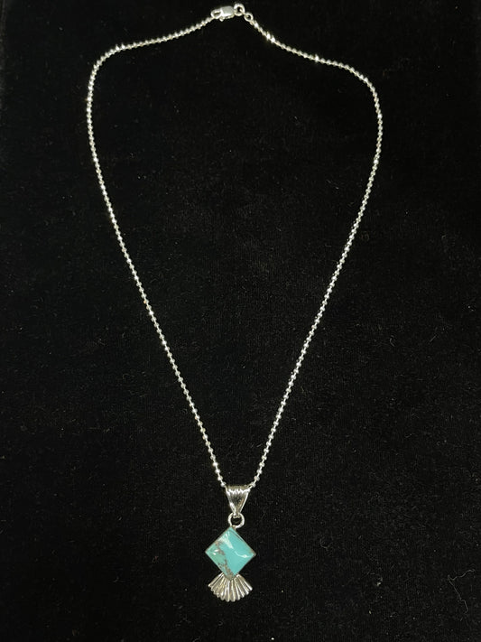 18" Turquoise Necklace by Marie Jones, Navajo