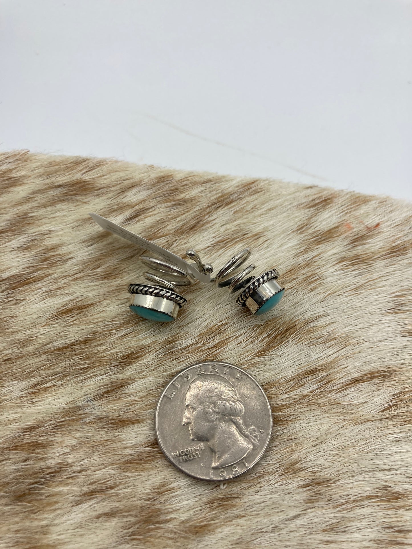 Set of 2 Turquoise Hair Pin by Callandra Tulley, Navajo