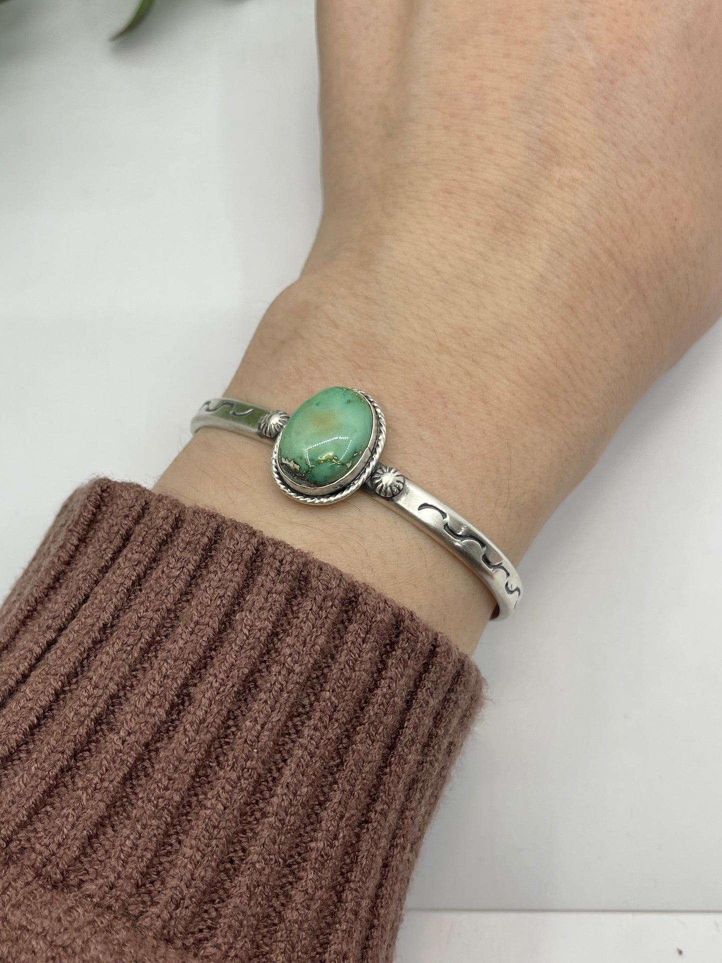 5.5" - 7.25" Sonoran Gold Turquoise Cuff