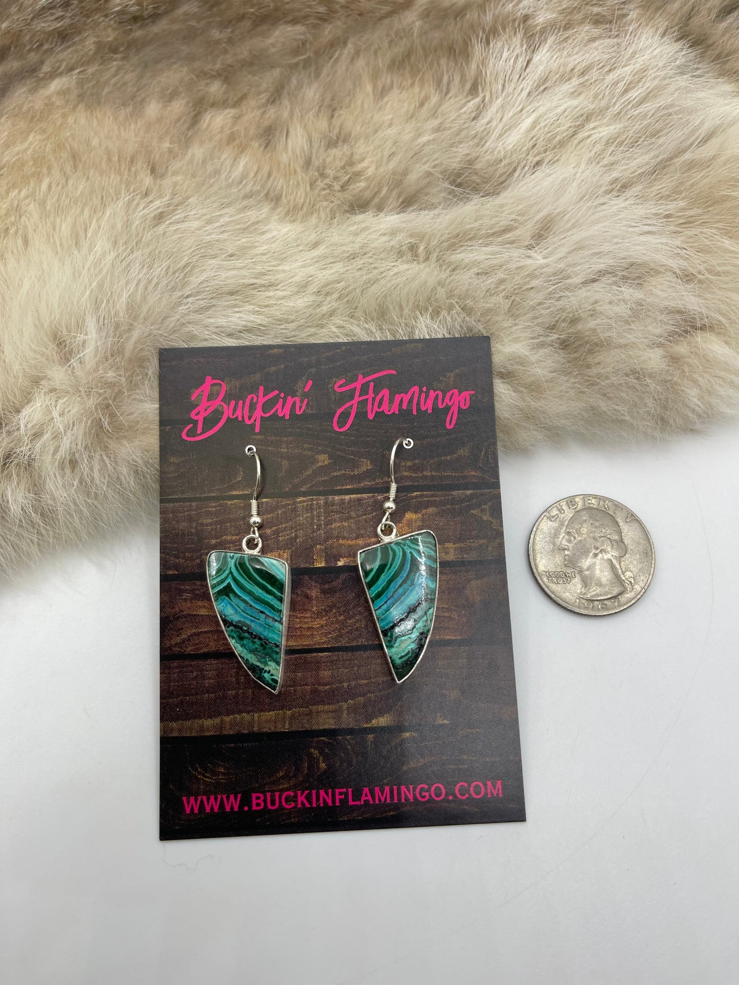 Malachite Dangle Earrings