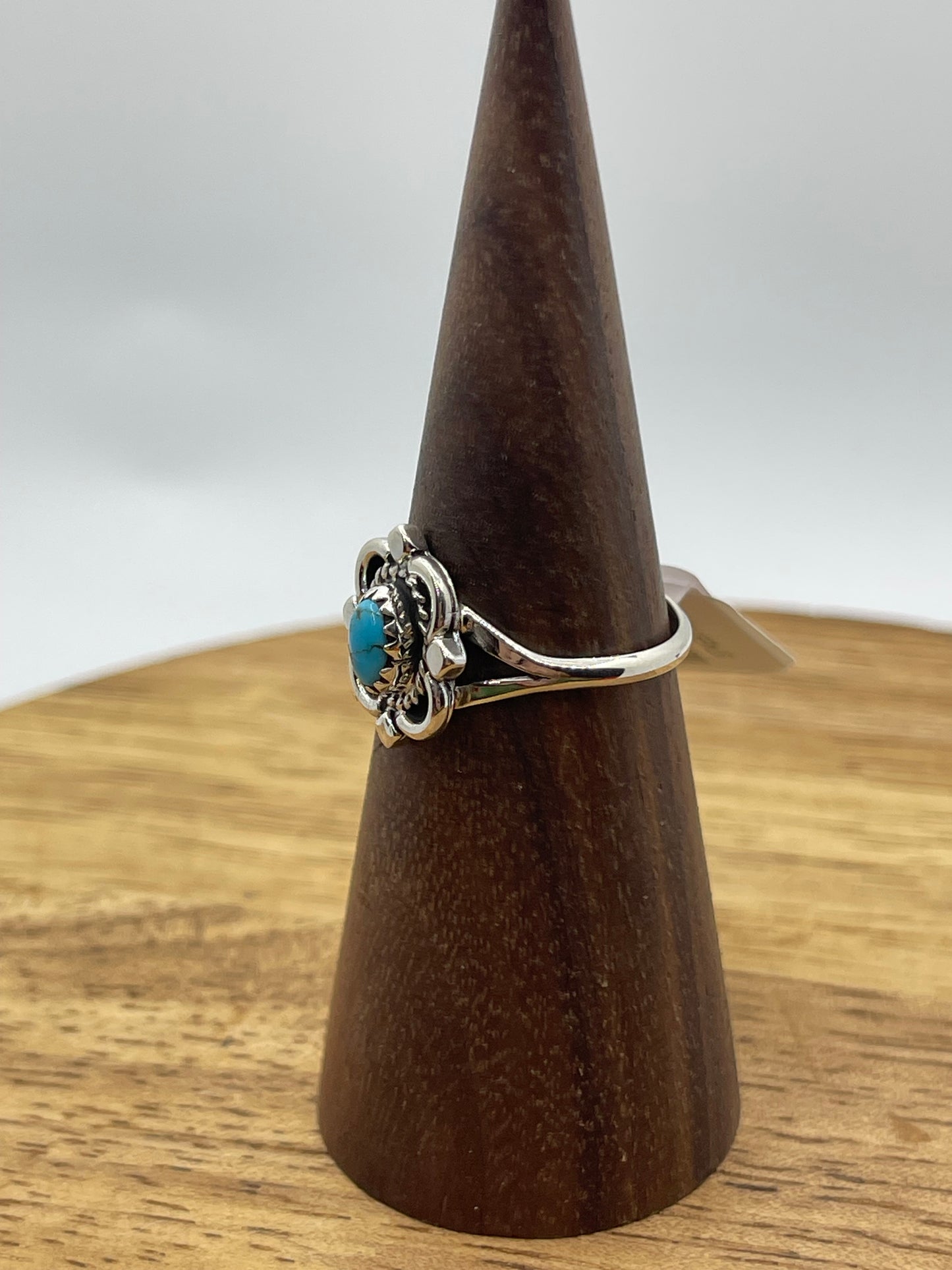 6.0 Turquoise Ring by Letricia Largo, Navajo