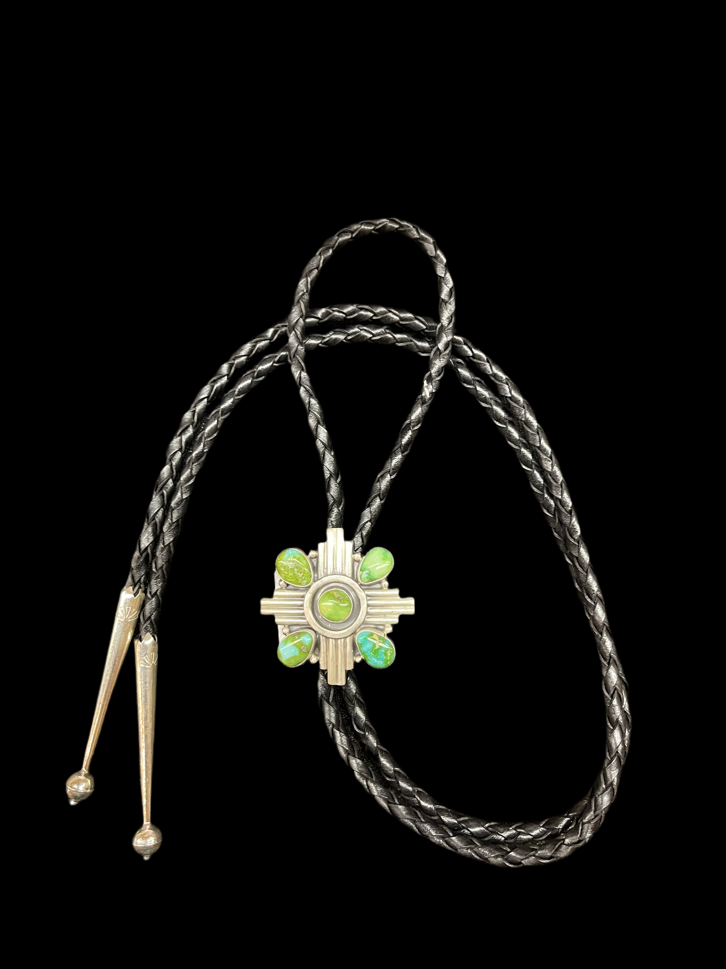 Sonoran Gold Bolo Tie by Sharon McArthy, Navajo