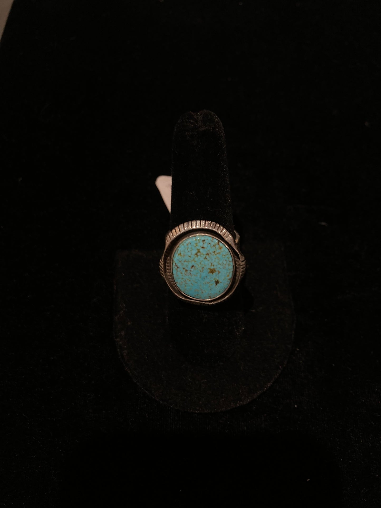 8.0 Kingman Turquoise Oval Ring