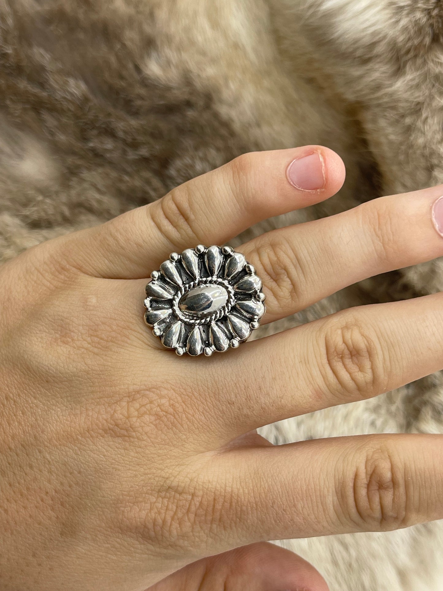 11.5 Silver Cluster by Charlene Yazzie, Navajo