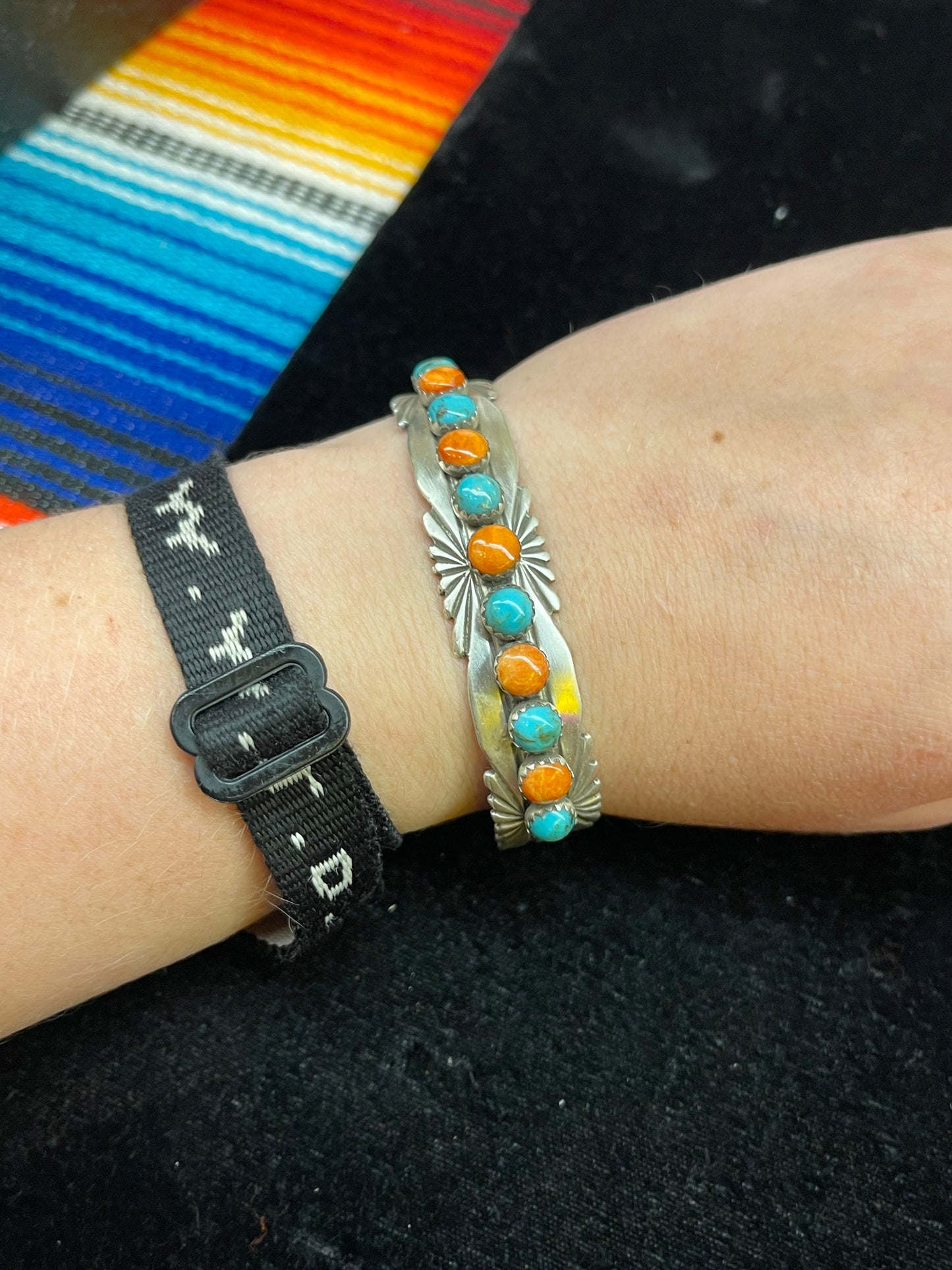 Spiny Oyster and Sleeping Beauty Turquoise Bracelets