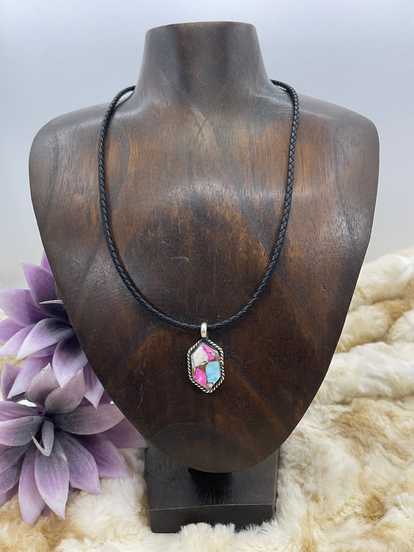 18" Cotton Candy Pendant Necklace