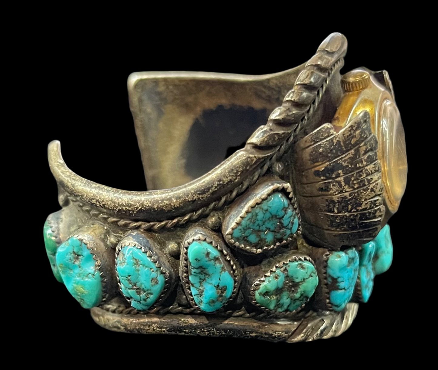 Vintage Turquoise Watch Cuff