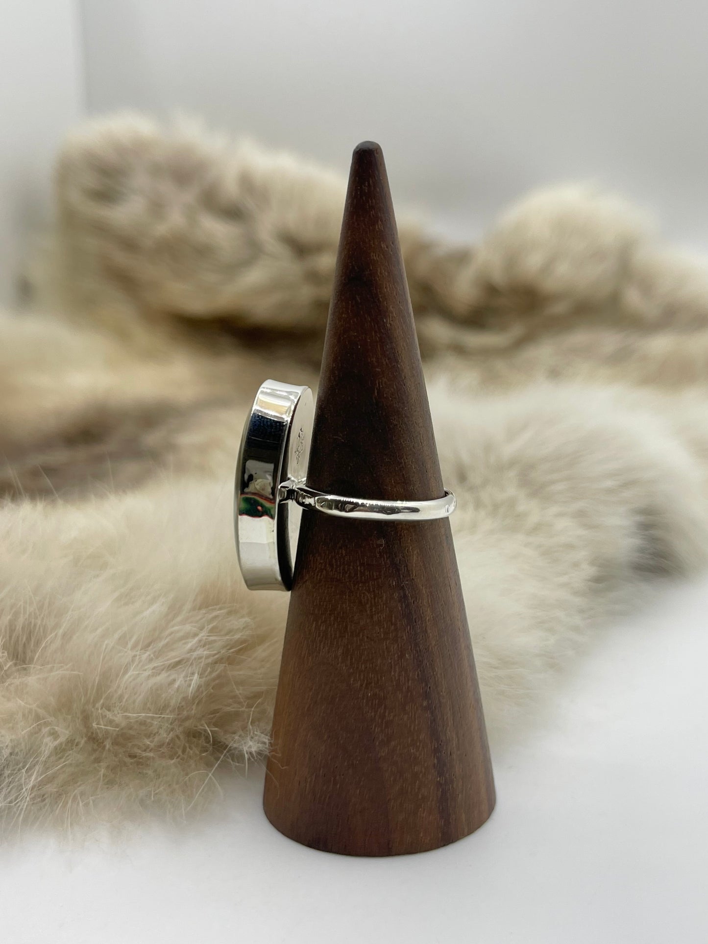 7.0 Kingman Turquoise Oval Ring