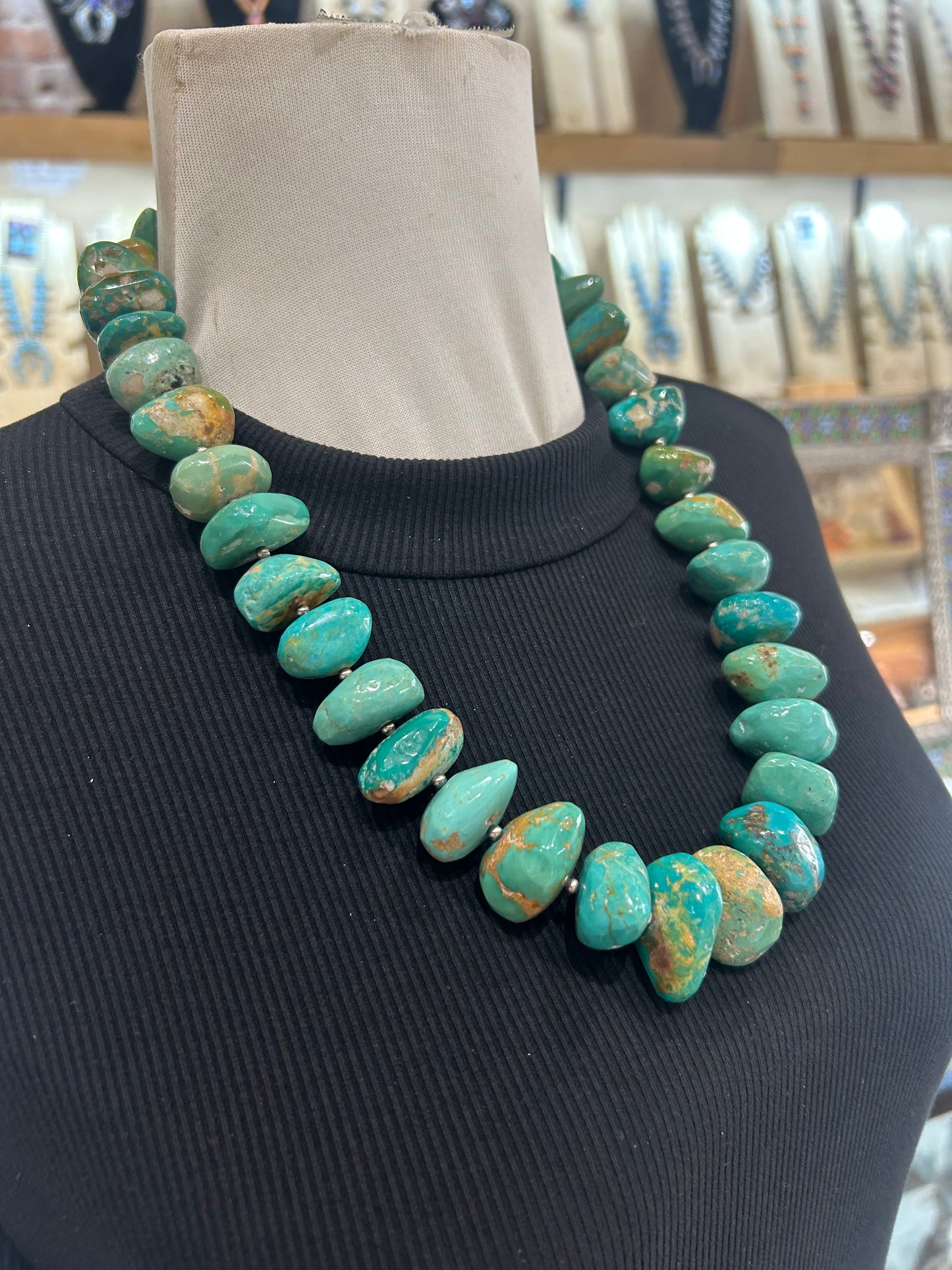 24" Chunky Royston Nugget Necklace